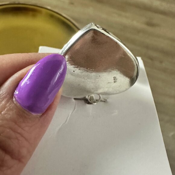 Silver 925 Heart Earrings & Pendant Jewelry Handmade - Picture 3 of 7